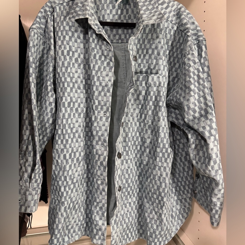 Target Blue Patterned Jacket - Picture 4 of 4